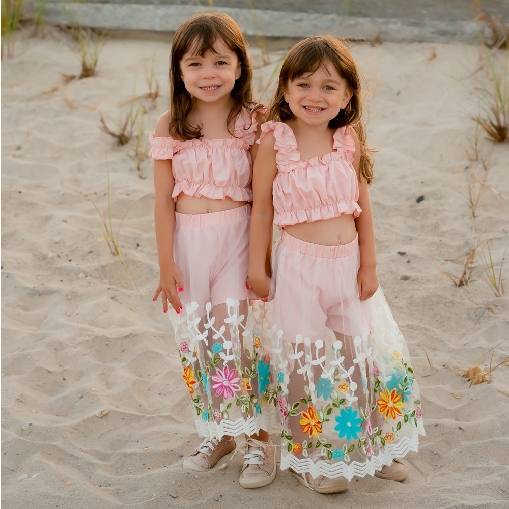 SHEIN Kids Pink Top & Skirt Set Sz 100 / 3T​​​